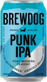 Пиво светлое Brewdog Punk IPA, 5,4%, 330 мл., ж/б