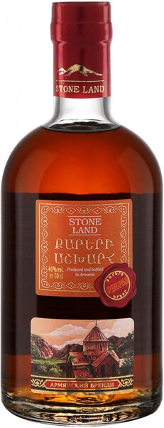 Бренди Stone Land, 3 летней выдержки, 0.5 л