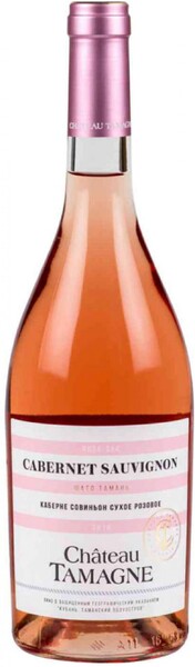 Вино Chateau Tamagne Cabernet Sauvignon розовое сухое Россия, 0,75 л