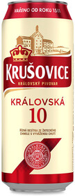 Пиво Krusovice Kralovska 10 светлое фильтрованное 4,2%, 500 мл