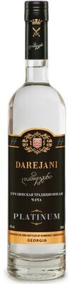 Водка виноградная Дареджани Грузинская Традиционная Чача Платиновая 0,5л