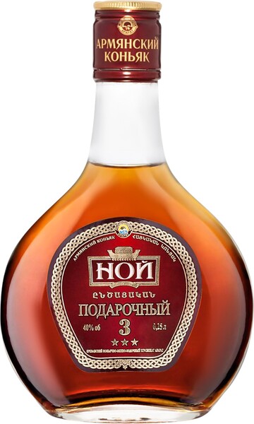 Коньяк НОЙ Подарочный 3 года, 40%, 0.25л Армения, 0.25 L