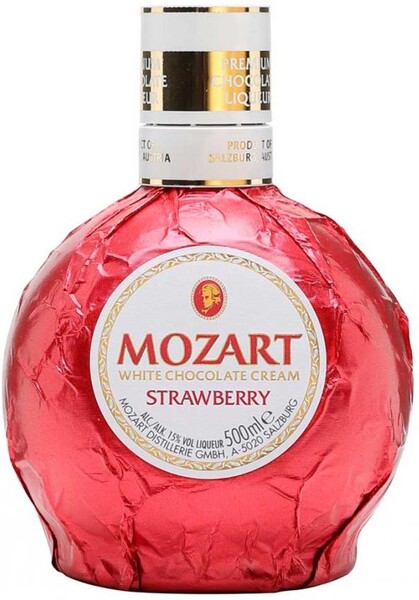 Ликер Mozart Distillerie White Chocolate Cream Strawberry 15% 0.5л