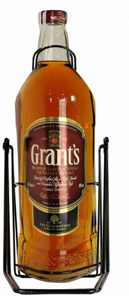 Виски Grant`s Family Reserve 4,5 л в подарочной упаковке на качелях