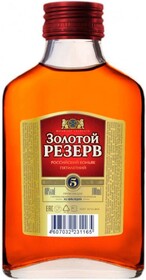 Коньяк Российский Золотой Резерв 5 Лет 40% 0,1л