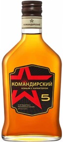 Коньяк российский «Komandirsky 5 y.o.», 0.25 л