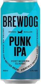 Пиво BrewDog Punk Ipa светлое фильтрованное 5,4 % алк., Шотландия, 0,5 л
