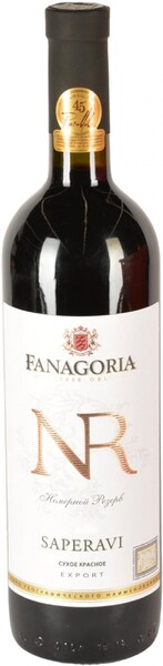 Вино Fanagoria NR Saperavi красное сухое Россия, 0,75 л