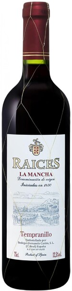 Вино Raices Tempranillo красное сухое Испания, 0,75 л