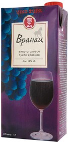 Вино Vranac красное сухое 11% 1л