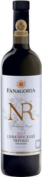 Вино Fanagoria NR Цимлянский черный красное сухое Россия, 0,75 л