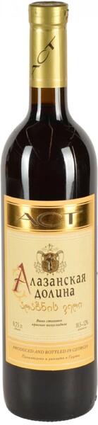 Вино Алазанская долина стол. кр. п/слад. 8,5-15% 0,75л (Грузия)