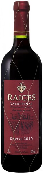 Вино Райсес Резерва выдержанное красное сухое (Raices Reserva), 9,1-13 %, 0.75л