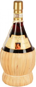 Вино Chianti Fiasco Caretti красное сухое Италия, 0,75 л