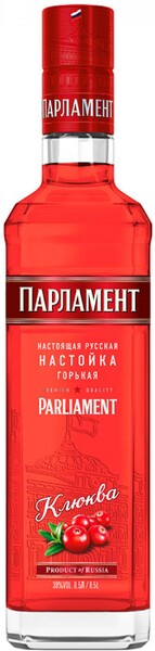 Настойка «Парламент» Клюква Россия, 0,5 л