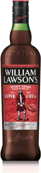 Напиток спиртной WILLIAM LAWSON'S зерновой со вкусом Чили купаж. дистиллированный алк.35% Россия, 1 L
