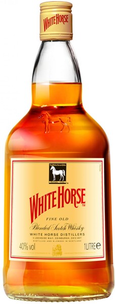 Виски WHITE HORSE купажированный, 40%, 1л Россия, 1 L