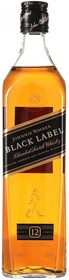 Виски JOHNNIE WALKER Black Label Шотландский купажированный 12 лет, 40%, 0.7л Великобритания, 0.7 L