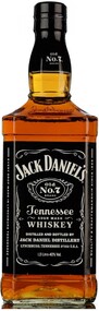 Виски JACK DANIEL'S Tennessee Whiskey зерновой, 40%, 1л США, 1 L