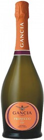 Вино игристое GANCIA Просекко DOC белое сухое, 0.75л Италия, 0.75 L