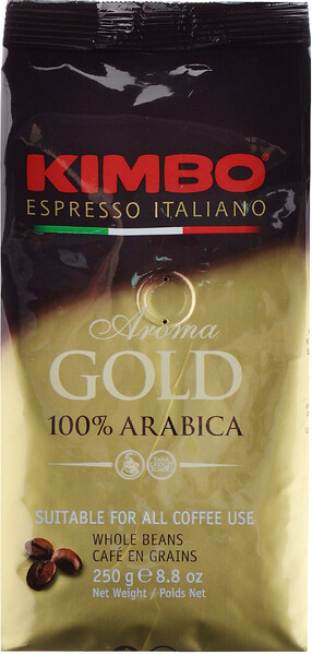 Kimbo Aroma Gold 100% Arabica кофе в зернах, 250 г