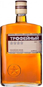 Коньяк ТРОФЕЙНЫЙ Российский 4 года, 40%, 0.5л Россия, 0.5 L