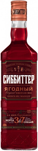 Настойка «Сиббиттер» полусладкая Ягодный Россия, 0,5 л