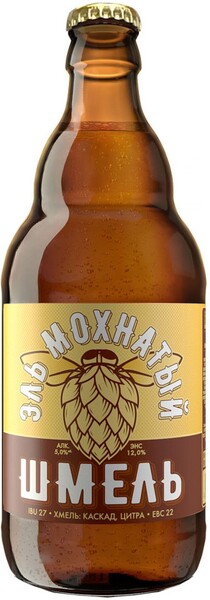 Пиво Эль «Мохнатый Шмель» светлое фильтрованное 5%, 500 мл