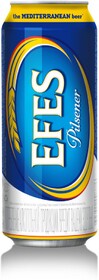 Пиво Efes Pilsener светлое пастеризованное 5 % алк., Россия, 0,5 л
