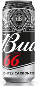 Пиво светлое BUD 66 пастеризованное, 4,3%, ж/б, 0.45л Россия, 0.45 L
