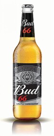 Пиво светлое BUD 66 пастеризованное, 4,3%, 0.47л Россия, 0.47 L