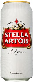 Пиво Stella Artois светлое фильтрованное 5%, 450 мл