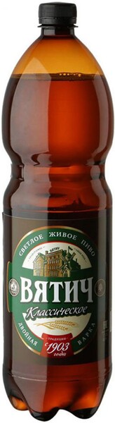 Пиво «Вятич» Классическое светлое фильтрованное 4,9%, 1,5 л
