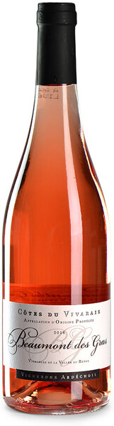 Вино французское розовое AOP Cotes du Vivarais Beaumont des Gras, 0.75 L
