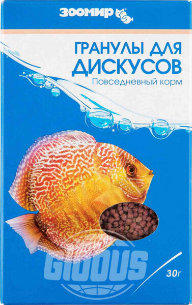 Корм для дискусов Зоомир гранулированный, 30 г