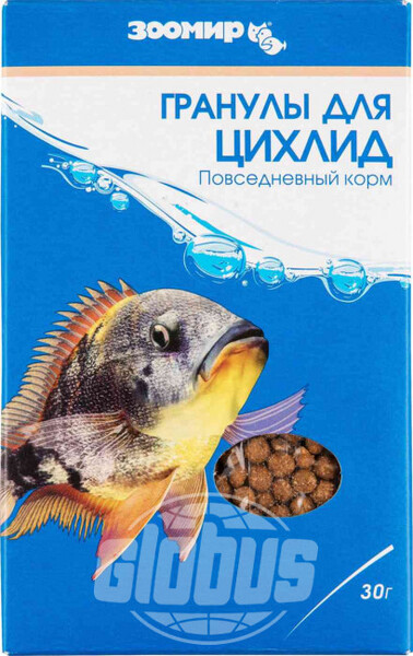 Корм для цихлид Зоомир гранулированный, 30 г