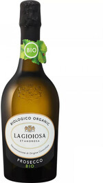 Вино игристое Ла Джойоза Просекко БИО белое брют (LA GIOIOSA BIO Prosecco DOC Brut), 11 %, 0.38л