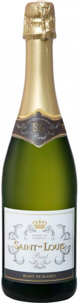 Вино игристое Сан Луи Блан де Блан белое брют (Saint-Louis Brut Blanc de Blancs), 11,5 %, 0.75л