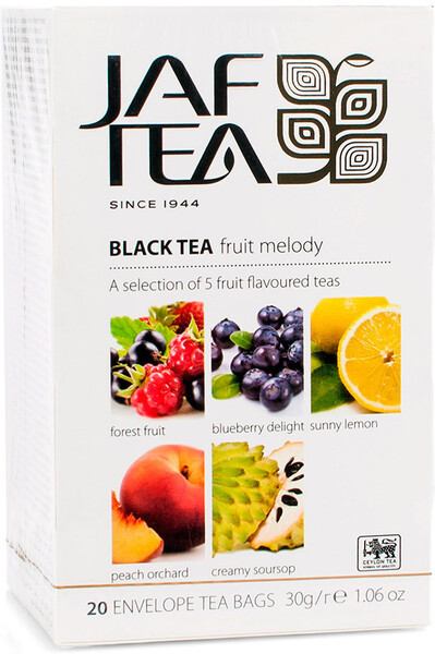 Чай черный JAF TEA Ассорти Fruit Melody 20 x 1.5 г Шри-Ланка