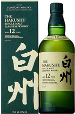 Японский виски Suntory Hakushu Single Malt, 12 y. o., 0.7 L, в подарочной упаковке