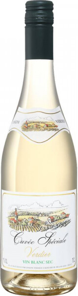 Вино Кюве Спесьаль Вердье белое сухое (Cuvee Speciale Verdier blanc sec), 11 %, 0.75л