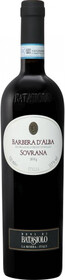 Вино Барбера д`Альба Соврана 2017 выдержанное красное сухое (Barbera d'Alba Sovrana), 13,1-15 %, 0.75л