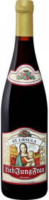 Вино Молодая Любимая Женщина столовое красное полусладкое (Lieb JungFrau Red wine medium-sweet), 9,5 %, 0.75л