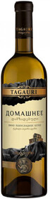 Вино столовое полусладкое белое Домашнее Tagauri / Тагаури 10-12%, 0.75л