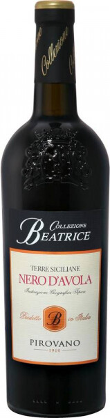 Вино Неро Д'Авола Терре Сичилиане 2016 серия COLLEZIONE BEATRICE сухое красное (Collezione Beatrice Nero D'Avola Terra Siciliane red dry), 14 %, 0.75л