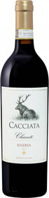 Вино Каччиата Кьянти Ризерва 2015 выдержанное красное сухое (Cacciata Chianti Riserva), 10-15%, 0.75л