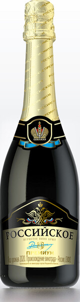Вино игристое Российское Премиум бел.брют