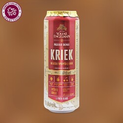 Пивной напиток светлый VOLFAS ENGELMAN Kriek, 4%, ж/б, 0.568л Литва, 0.568 L