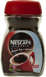 Кофе растворимый,Classic, Nescafe, 47,5 гр., стекло