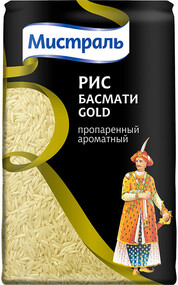 Рис Мистраль Басмати ароматный пропаренный, 500г